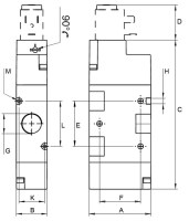 3/2 solenoidový ventil, G1 / 4, NC EX 01VS03NC03