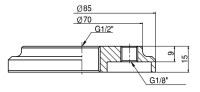 Montáž vnitřní přísavky G1 / 2" na přísavky VB110 a VF 110 12F 110