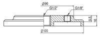Montáž vnitřní přísavky G1 / 2" na přísavky VB150 a VF 150 12F 150