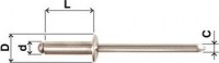 Nerezové nýty 4,8x12mm. (balení 500 ks) 536481203