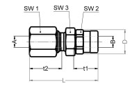 Šroubovací adaptér pro trubku 8 pro hadici 8 - mosaz; FPM VT2547-0806