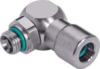 zlotý. zástrčka. kolo 2 těsnění M5 pro hadici 6 (6/4) úhlové otáčky VT1487-5004CNI